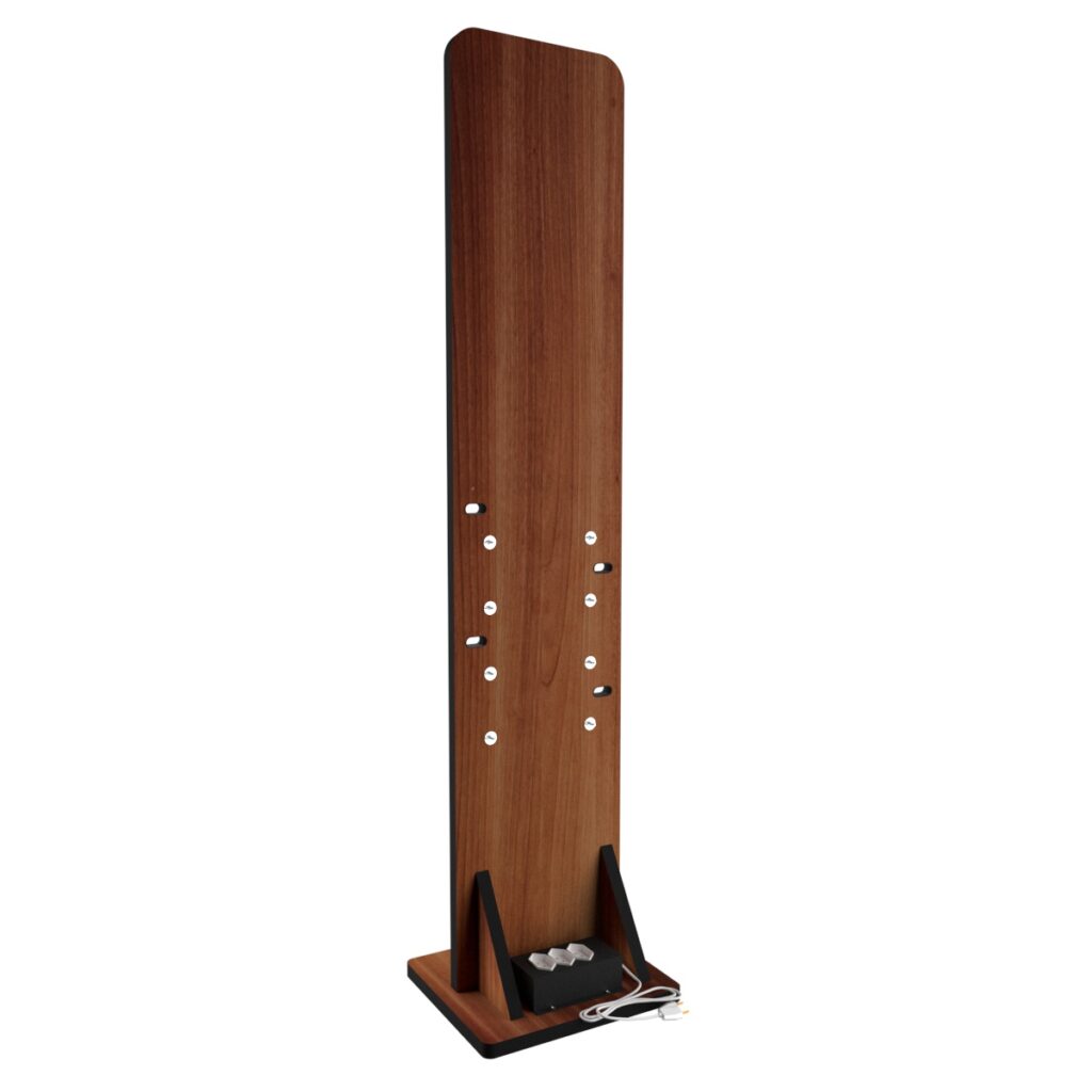 Totem Carregador Celular 98cm Qr Code Insta Google Wifi MDF