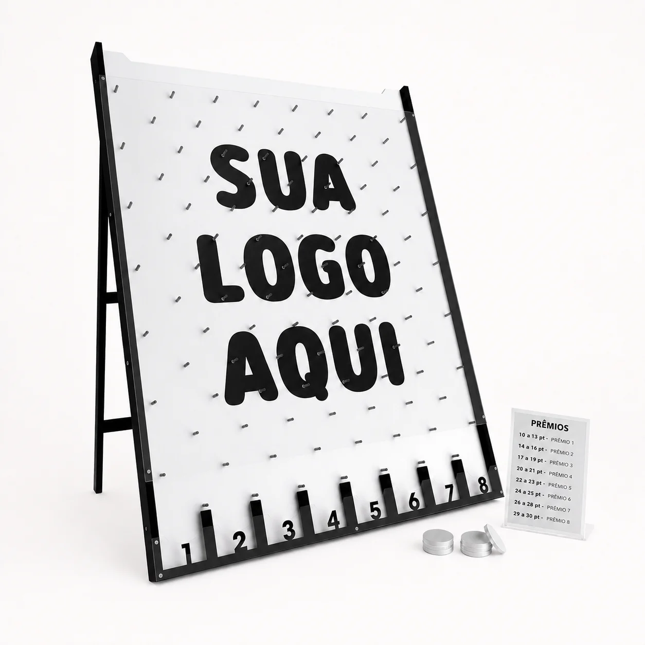 Plinko de Chão Personalizado para Eventos Modo Somatória