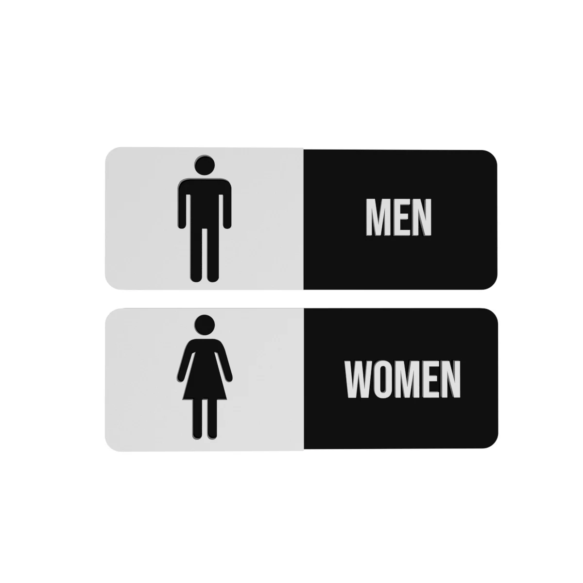 Placa Sinalização Kit Women e Men Hotel Loja Clínica AC