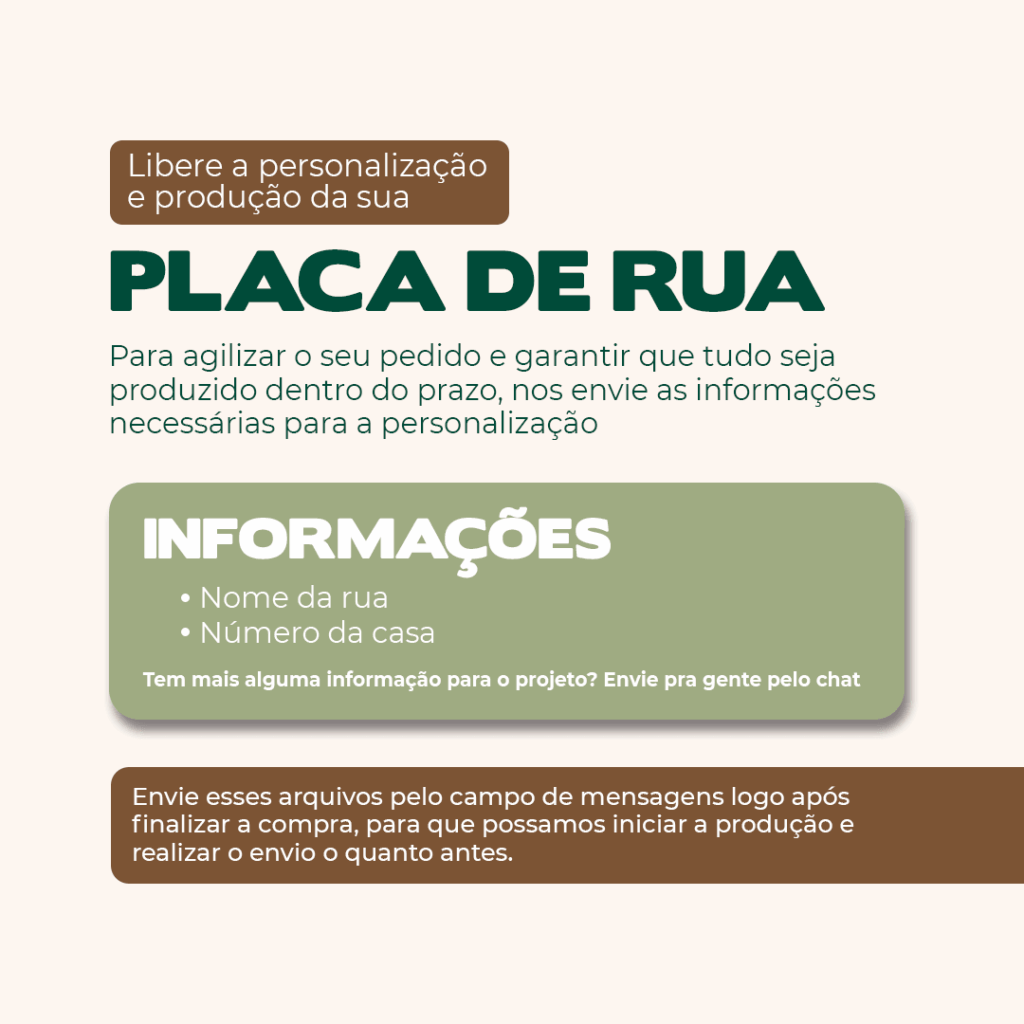 Placa de Endereço Residencial Acrílico Personalizada 30x17cm