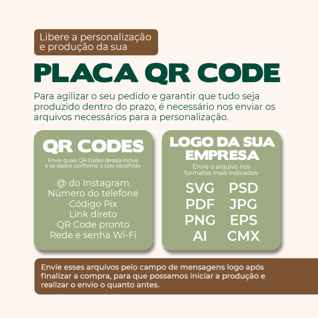 Placa Pix QR Code MDF Personalizada para Pagamento 15x22cm