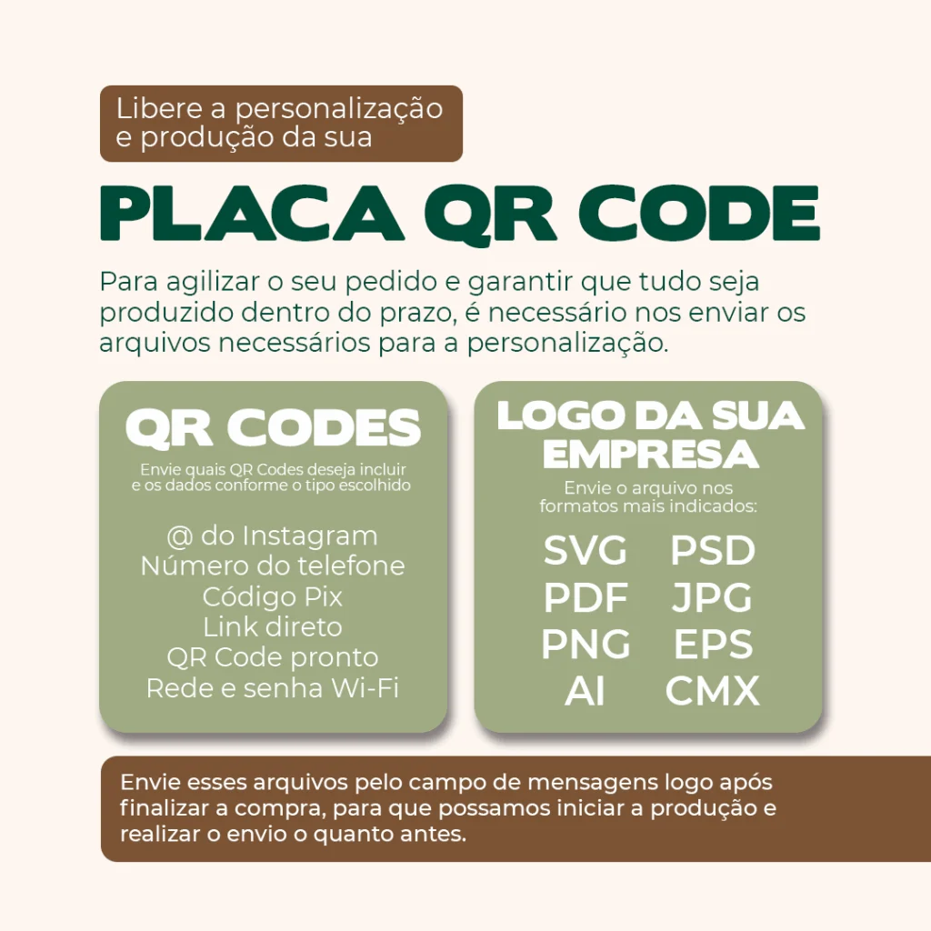 Placa Pix QR Code MDF Personalizada para Pagamento 15x22cm