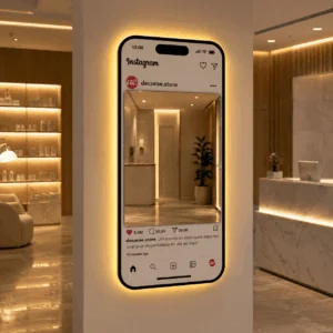Espelho Instagram Decorativo para Lojas e Eventos 1.30m