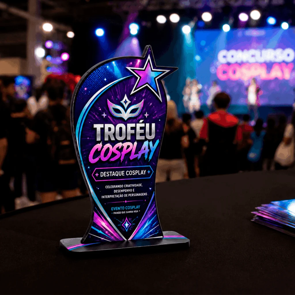 Troféu Light MDF P Personalizado para Premiações