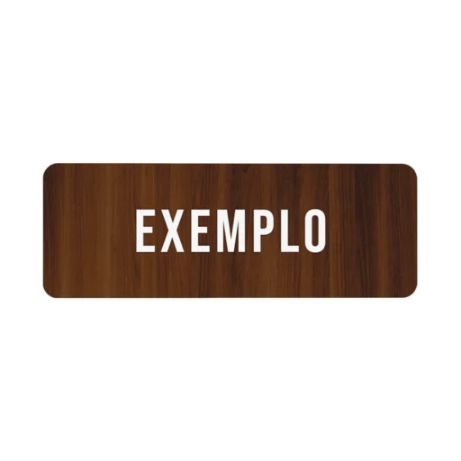 Placa de Sinalização MDF Personalizada com Aplique 17x13cm