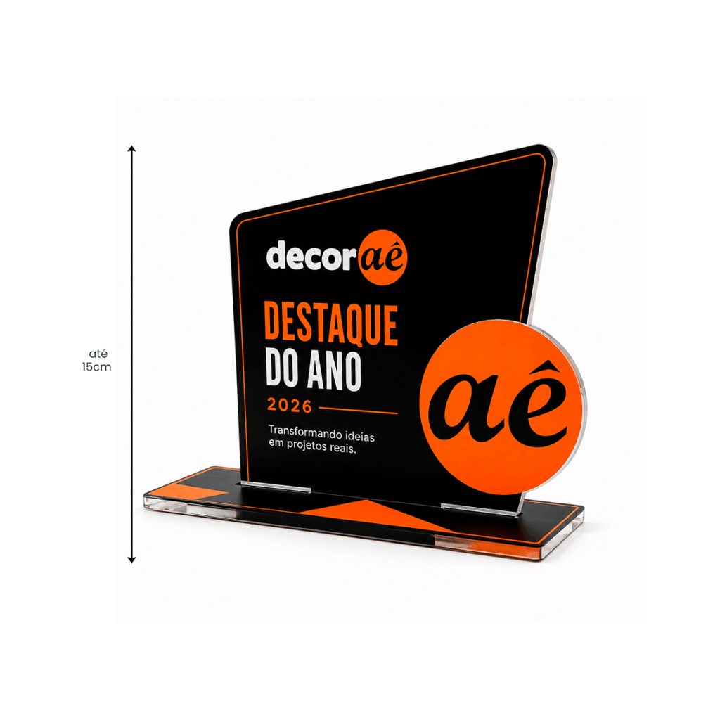 Troféu Light Acrílico P Personalizado para Premiações