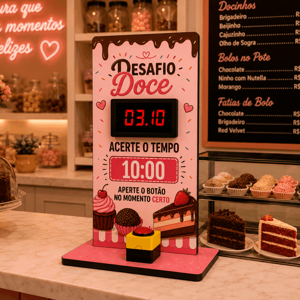 Jogo do Tempo com Cronômetro Personalizado 62cm