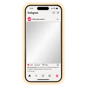 Espelho Instagram Decorativo para Lojas e Eventos 1.30m