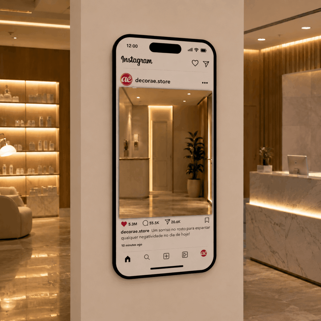 Espelho Instagram Sem Led  Para Eventos 1.60m