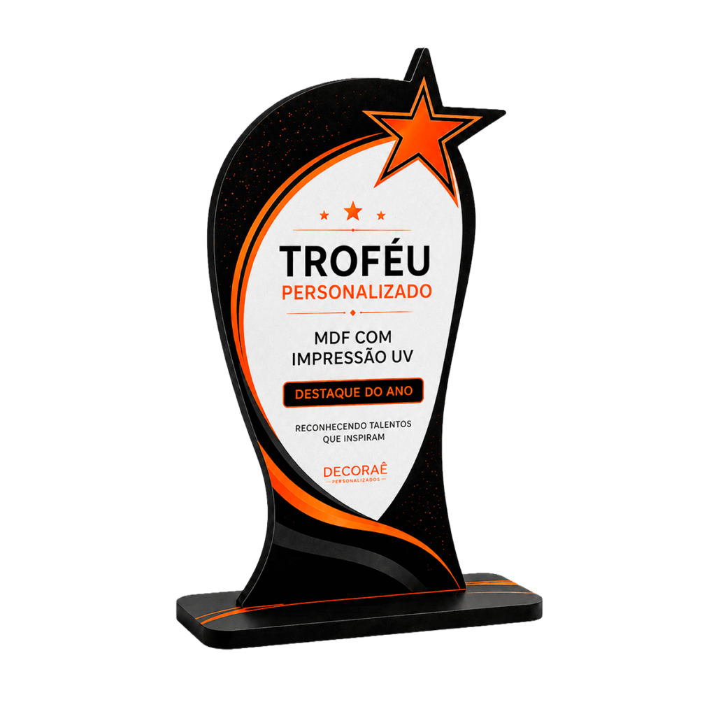 Troféu Light MDF P Personalizado para Premiações