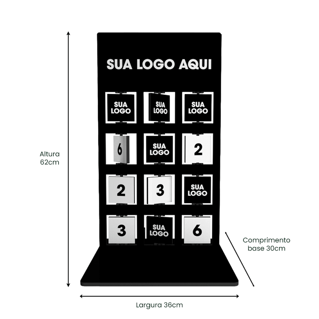 Jogo da Memória Personalizado de Balcão 62cm MDF