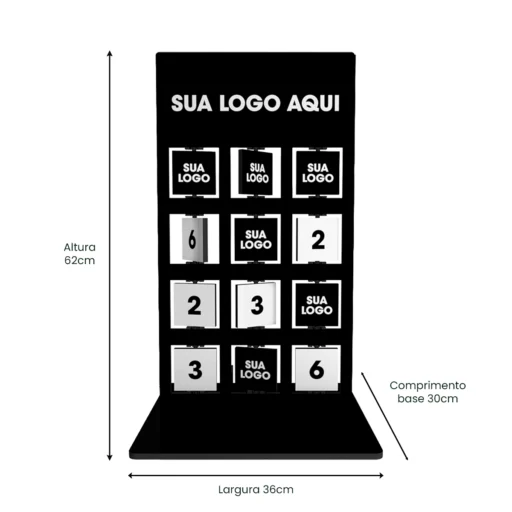 Jogo da Memória Personalizado de Balcão 62cm MDF