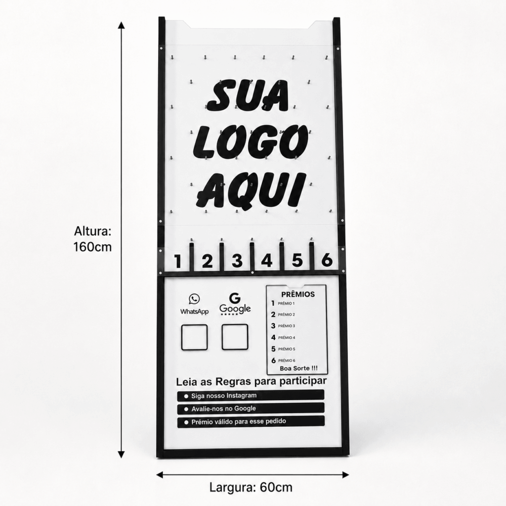 Plinko Promocional Personalizado 160cm MDF