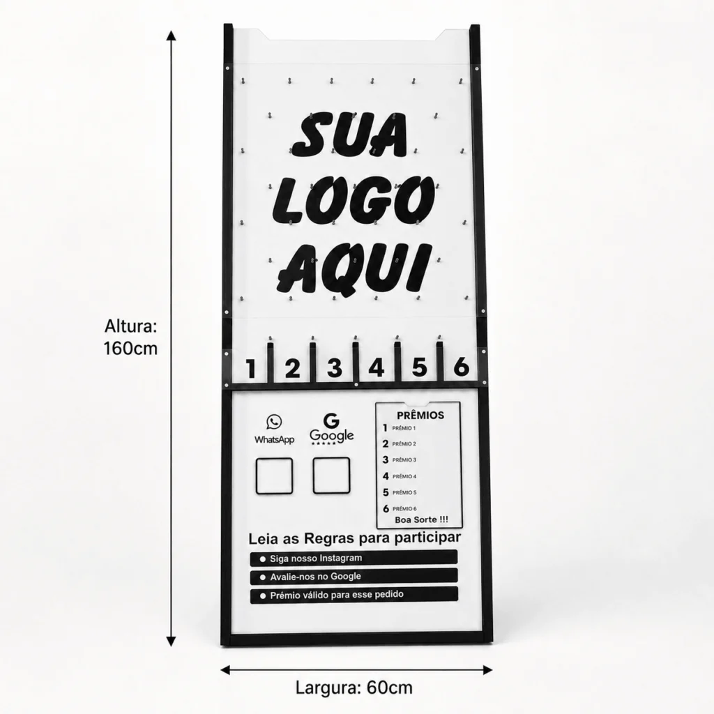 Plinko Promocional Personalizado 160cm MDF
