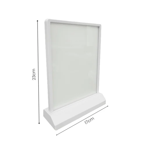Painel Luminoso A5 de Mesa Personalizado Vertical LED