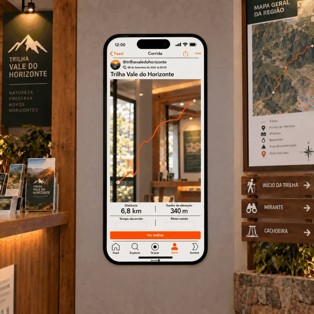 Espelho Strava Personalizado Instagramável 130x60cm