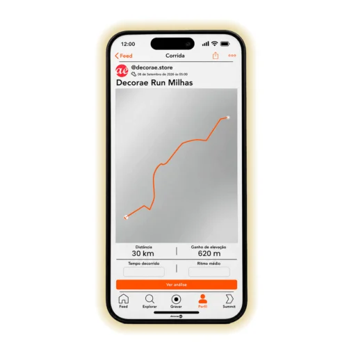Espelho Strava Personalizado LED Instagramável 130x60cm