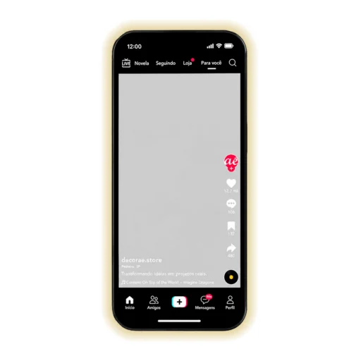 Espelho TikTok Personalizado com LED Instagramável 130x60