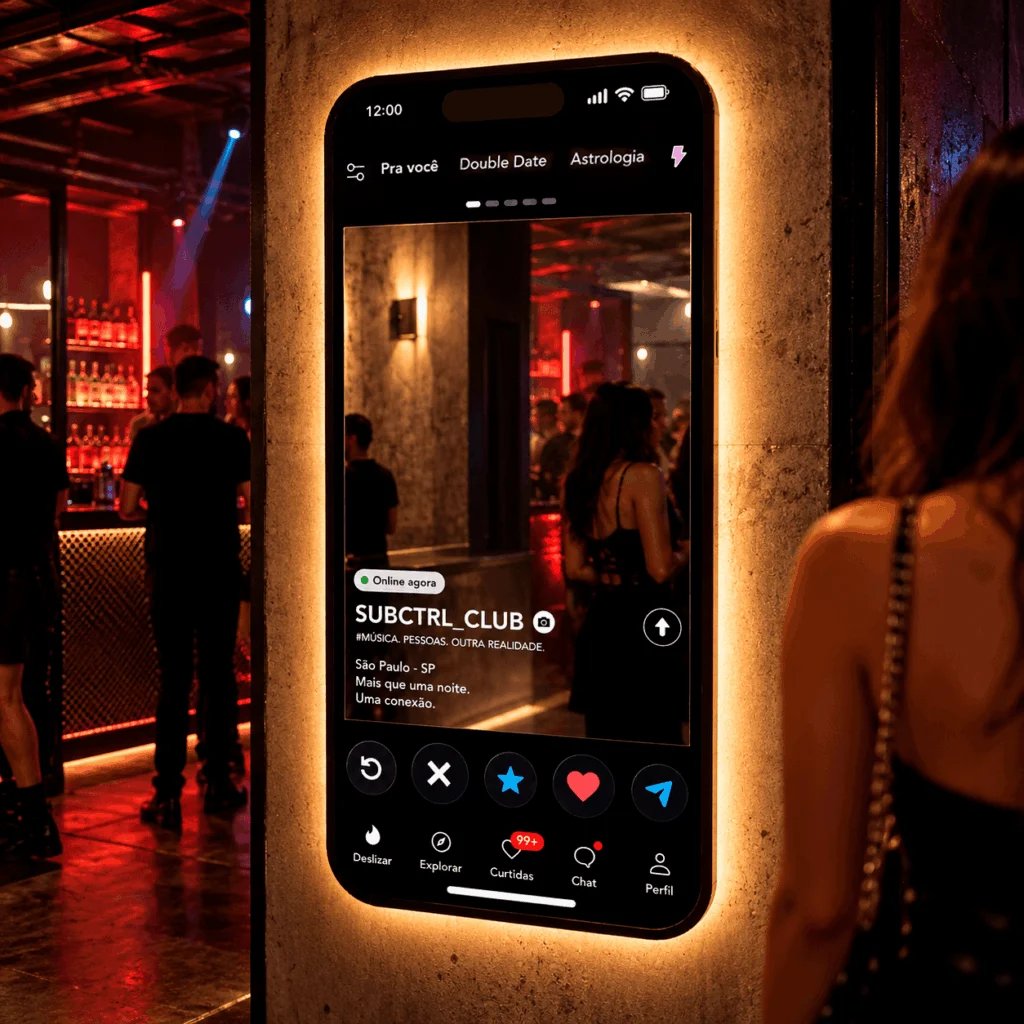 Espelho Tinder Personalizado LED Instagramável 160x74cm