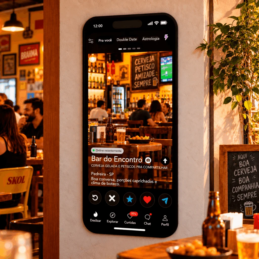Espelho Tinder Personalizado Instagramável 160x74cm