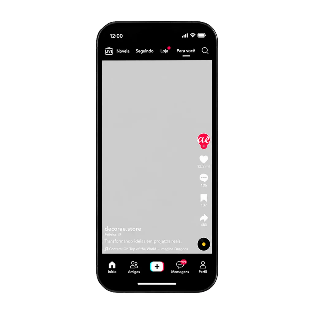 Espelho TikTok Personalizado Instagramável 130x60
