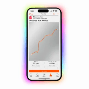 Espelho Strava Personalizado LED RGB Instagramável 130x60cm