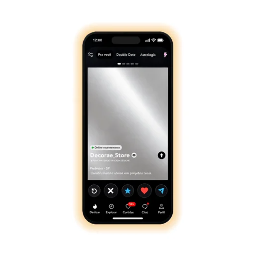 Espelho Tinder Personalizado LED Instagramável 90x41,5cm