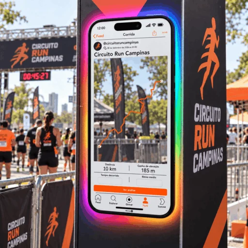 Espelho Strava Personalizado LED RGB Instagramável 90x41,5cm