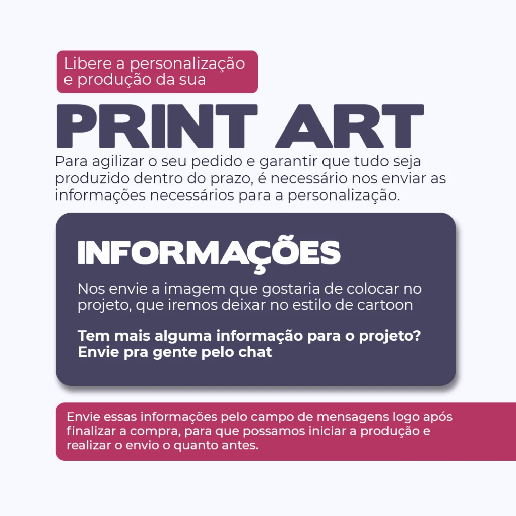 Print Art Personalizado Acrílico UV com Base de Madeira Até 18cm