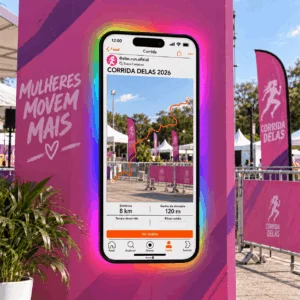 Espelho Strava Personalizado LED RGB Instagramável 130x60cm